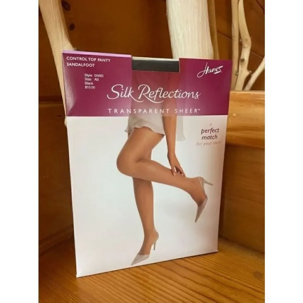 Vintage Hanes Silk Reflections Silky Sheer AB Pantyhose